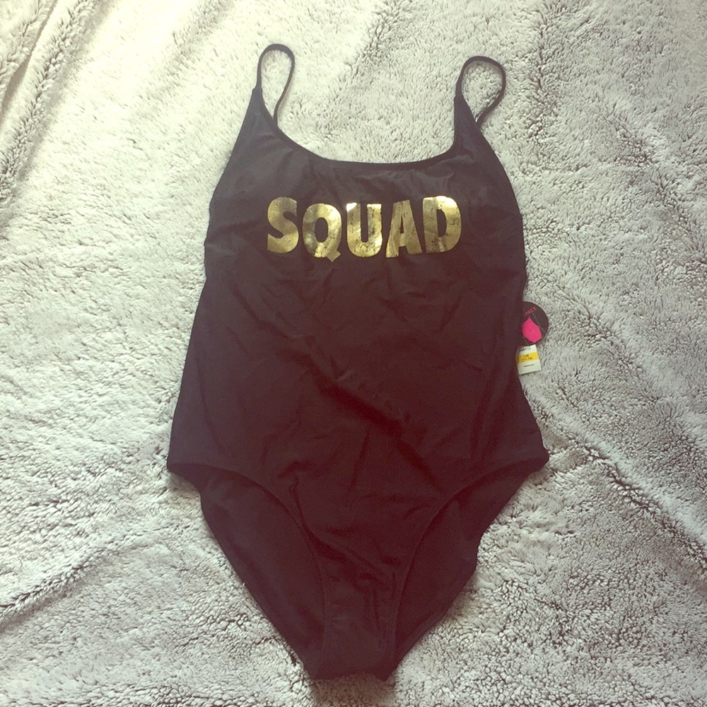 Black SQUAD bathing suit